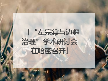 “左宗棠与边疆治理”学术研讨会在哈密召开